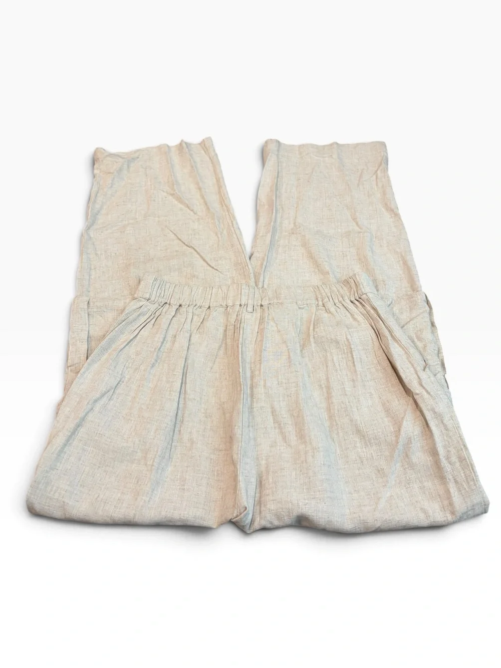 AND NOW THIS linen blend cargo pants